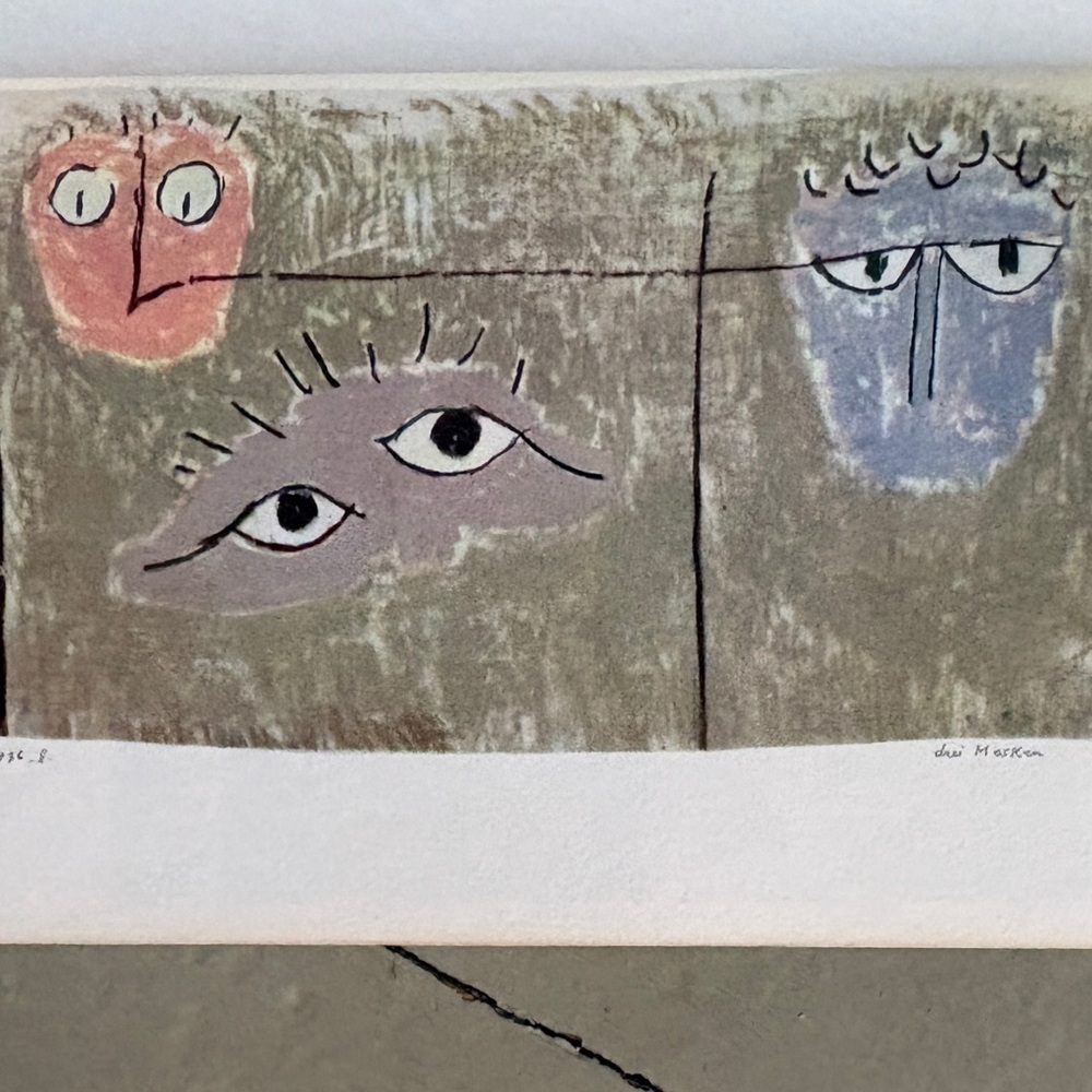 5 Vintage Klee Miro Braque Kandinsky Modern Art Old Barnes & Noble Tudor Masks - Picture 7 of 16